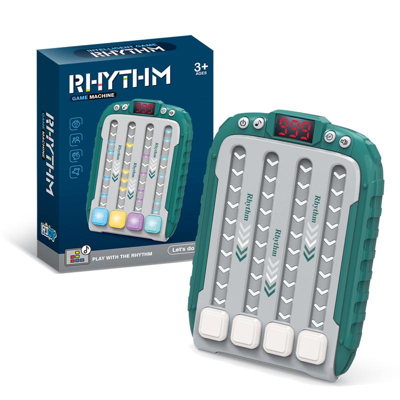 Rhythm game machine, quickly promote popular game handheld puzzle game console, with music and lighting, irritable game toys, restless toys