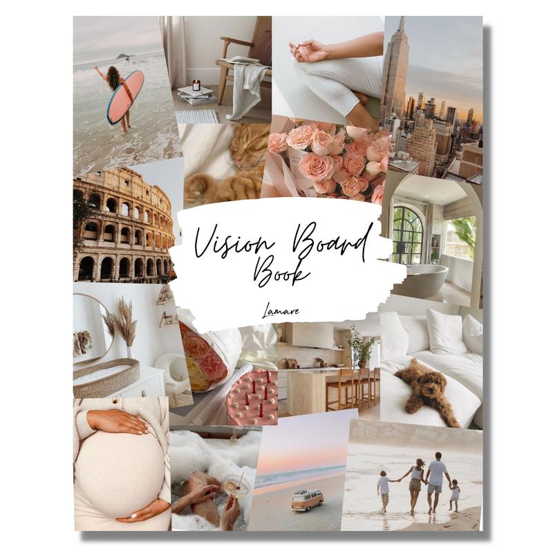 Lamare Vision Board Book & Craft Kit – Dream Board & Mood Board Supplies for Women