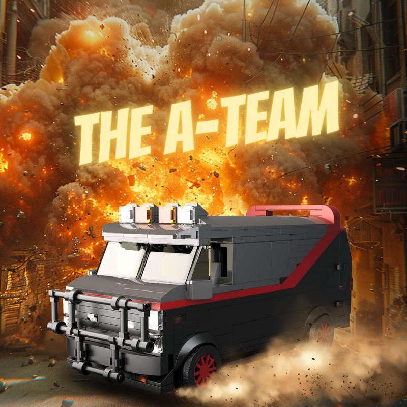 Classic The A-Team Van Building Blocks Set, Perfect Halloween Toys and Gifts for Fans and Kids (454 pcs)