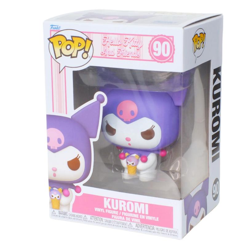 Funko Pop! Hello Kitty and Friends - Kuromi #90，Vinyl Figure，with Clear Pop Protector