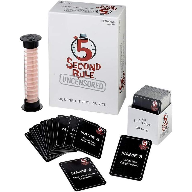 5 Second Rule Uncensored - Fun Card Game for Game Night with Friends - for Ages 17 and Up