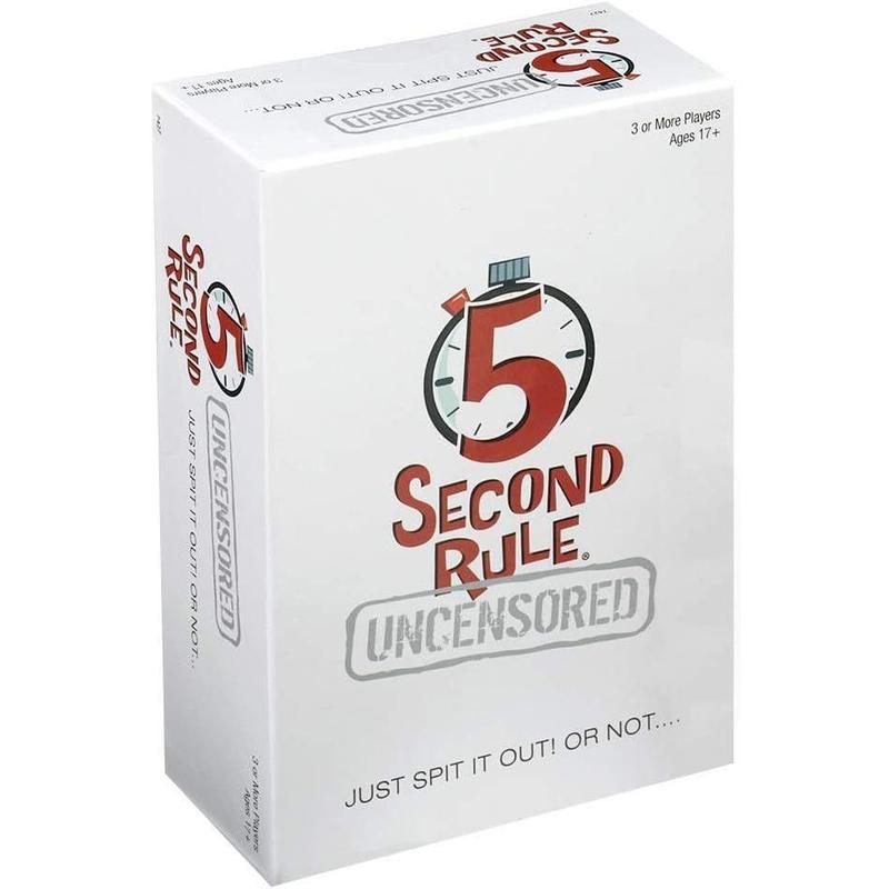 5 Second Rule Uncensored - Fun Card Game for Game Night with Friends - for Ages 17 and Up