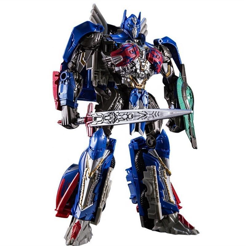 Transformer Toys Optimus Prime Last Knight Leader Class Action Figure Toys Gifts for Movie Lovers Collection 8.5 Inch Home Car Decoration