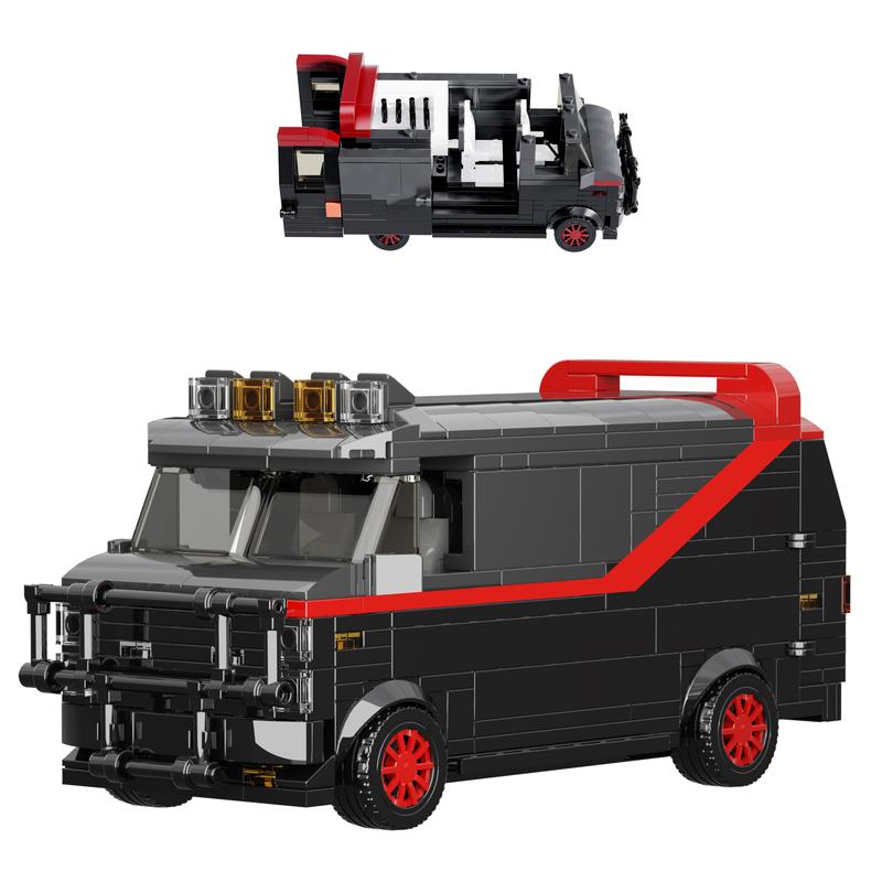 Classic The A-Team Van Building Blocks Set, Perfect Halloween Toys and Gifts for Fans and Kids (454 pcs)