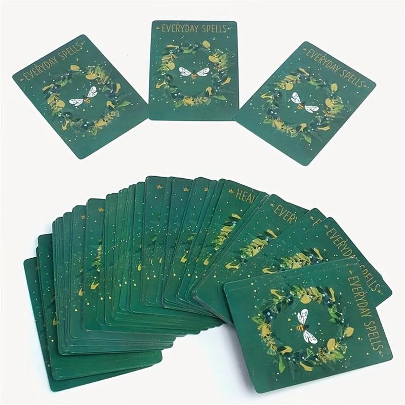 Witch's Spell Deck Oracle Cards, 100pcs box Funny Party Cards, Party Gifts for Love Happiness Success, Festive & Party Supplies