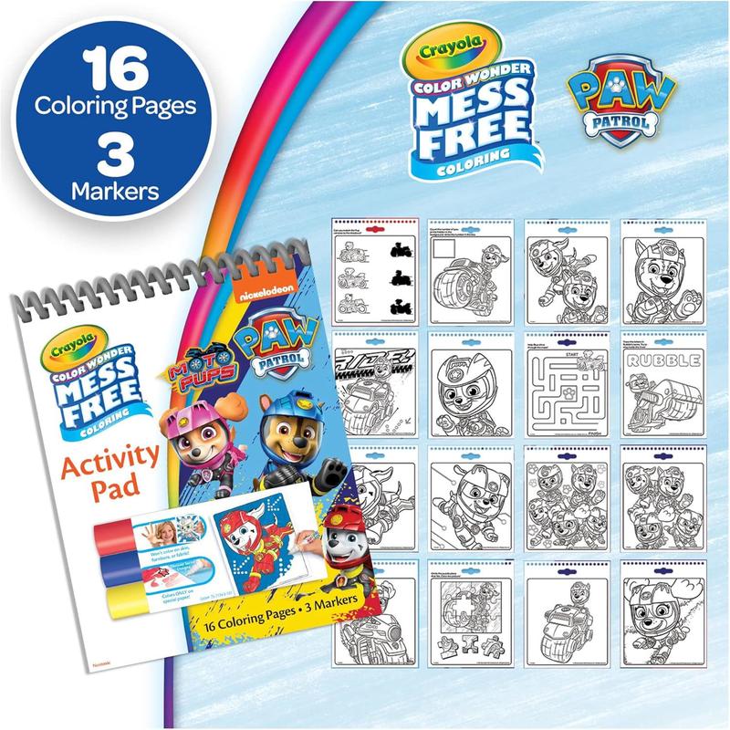 Crayola Nickelodeon Color Wonder Bundle (3 Pack), Mess Free Coloring Set for Kids, Activity Pads & Markers, Toddler Stocking Stuffers, 3+