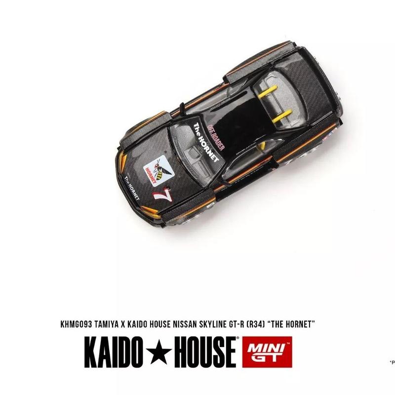 Mini GT x Kaido House 1:64 Tamiya Nissan Skyline GT-R (R34) Black - KHMG093