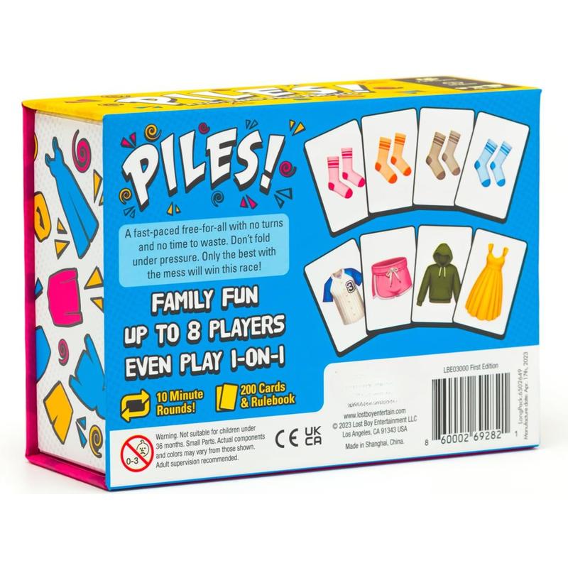 Piles – Card Games – Family Games – for Kids 8 and Up – Games for Adults – Family Game Night – Travel Games – Party Games – Memory Games – 10 Mins