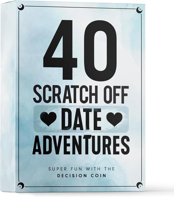 Date Adventures Scratch Off Couple Games for Anniversary, Engagement, Wedding Gifts - Card Games for Couples