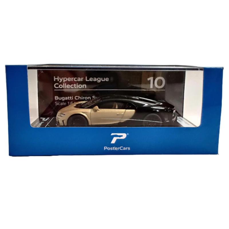 KINSMART Hypercar League Bugatti Chiron Supersport 1:64 Scale Model Car with Realistic Design and Accessories