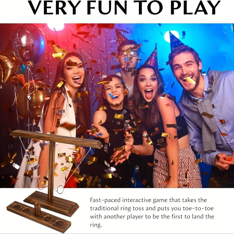 Creative Wooden Hook And Ring Game, The Ultimate Indoor outdoor Combat Game For Adults - Party Supplies, Booze Fun, For Bars, Families, Parties, Holiday Gifts