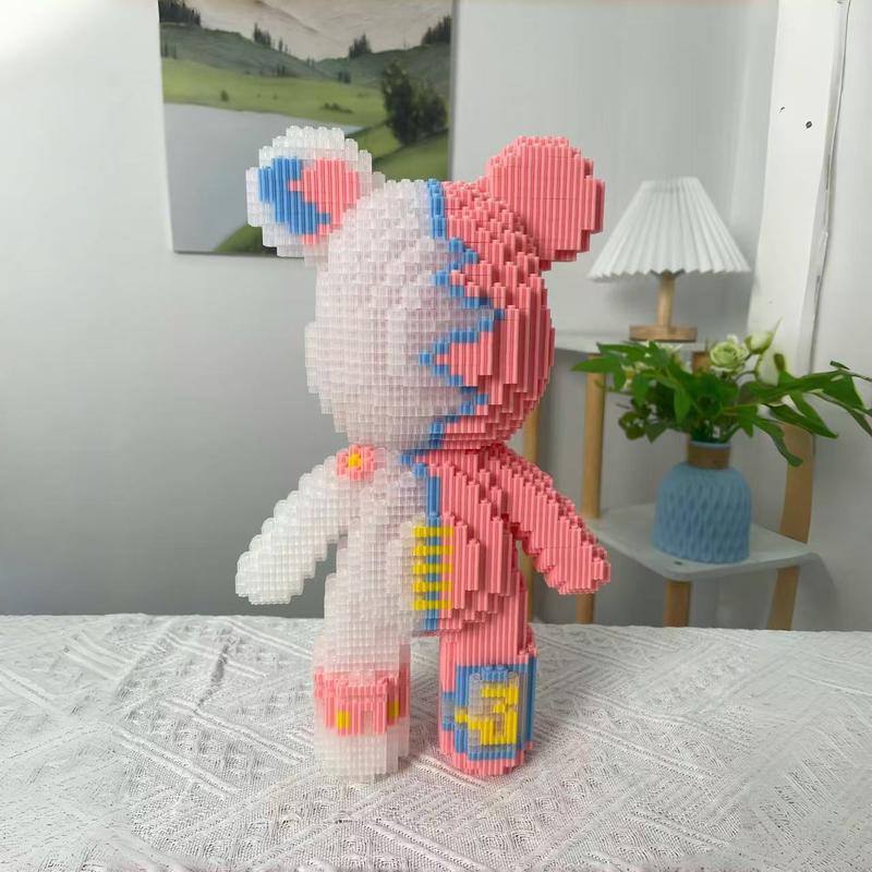 Heartbeat Bear - Multi Color Compressed Link Small Building Blocks Series