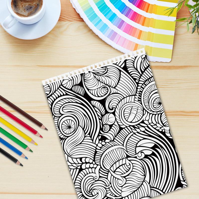 Graffiti Style Coloring Painting, 1 Count 11.22 X 8.27 Inches, Relieve Stress, Relax Mood, Suitable for Christmas, Gift Selection