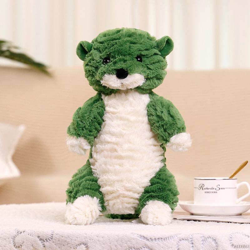 Cute and Adorable Little Otter Plush Toys, Healing Cartoon Green Plush Toys, Stuffed Animals and Plush Toys, Sleeping Pillow Cushion Dolls, Home Dolls Decorations, Birthday Gifts, Holiday Gifts