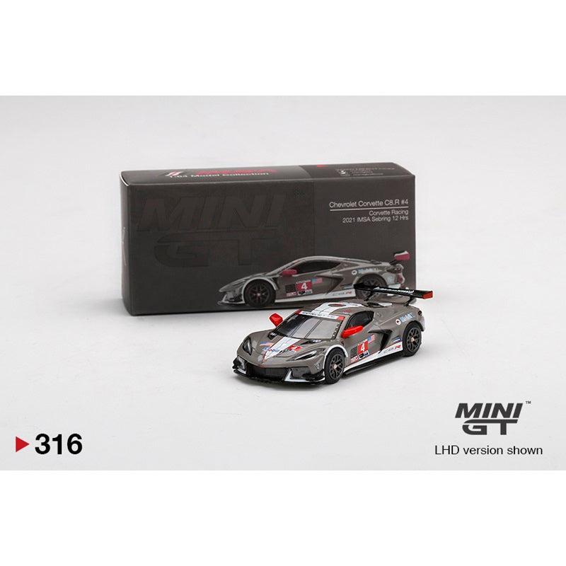 Mini GT #316 Chevrolet Corvette C8.R 2021 IMSA Sebring 12 HRS 1:64 Diecast Car