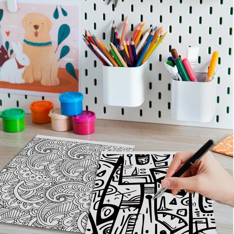 Graffiti Style Coloring Painting, 1 Count 11.22 X 8.27 Inches, Relieve Stress, Relax Mood, Suitable for Christmas, Gift Selection