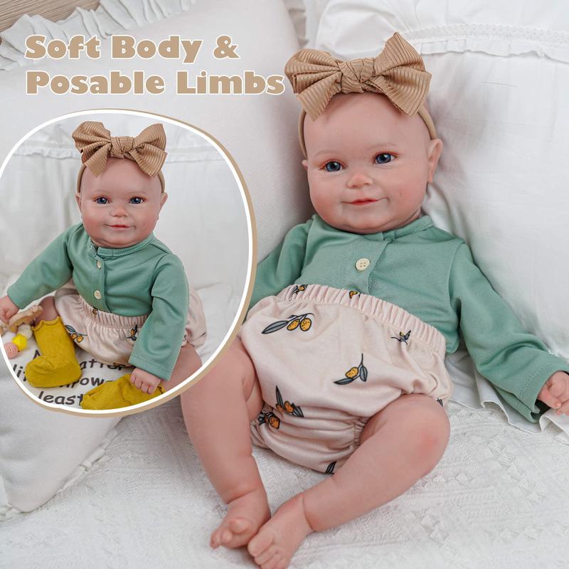 BABESIDE Reborn Baby Dolls, 20Inch Cute Soft Vinyl Realistic-Newborn Baby Dolls Poseable Real Life Lifelike Baby Dolls w Doll Accessories for 3+ Year Old Girls