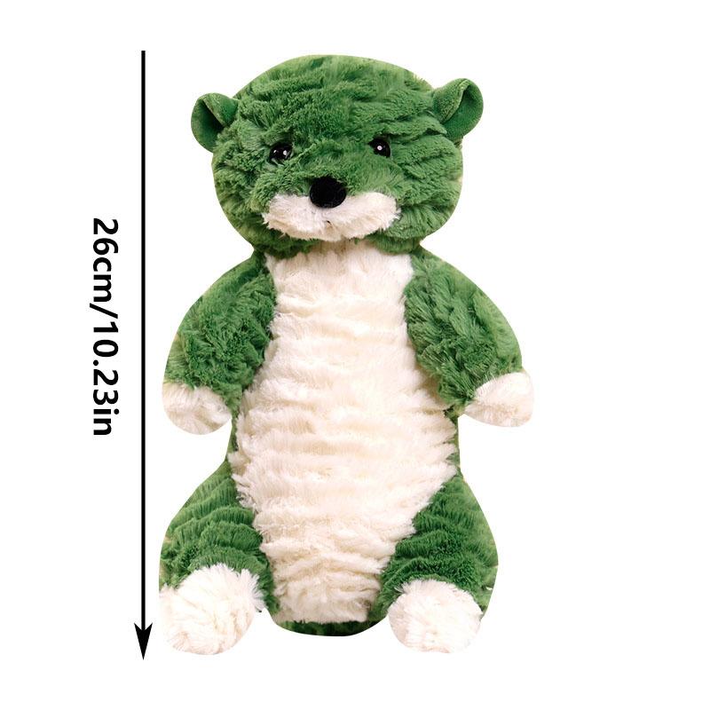 Cute and Adorable Little Otter Plush Toys, Healing Cartoon Green Plush Toys, Stuffed Animals and Plush Toys, Sleeping Pillow Cushion Dolls, Home Dolls Decorations, Birthday Gifts, Holiday Gifts