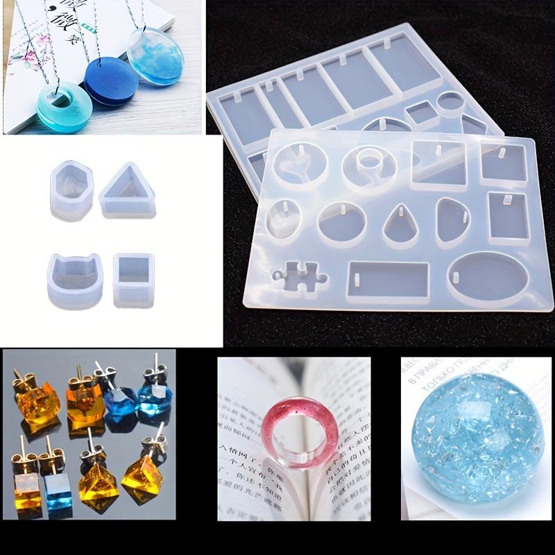 229PCS Epoxy Resin Silicone Mold Kit For Making Earrings, Necklaces, Pendants, Keychains, DIY Jewelry Epoxy Mold - Small Resin Mold Set