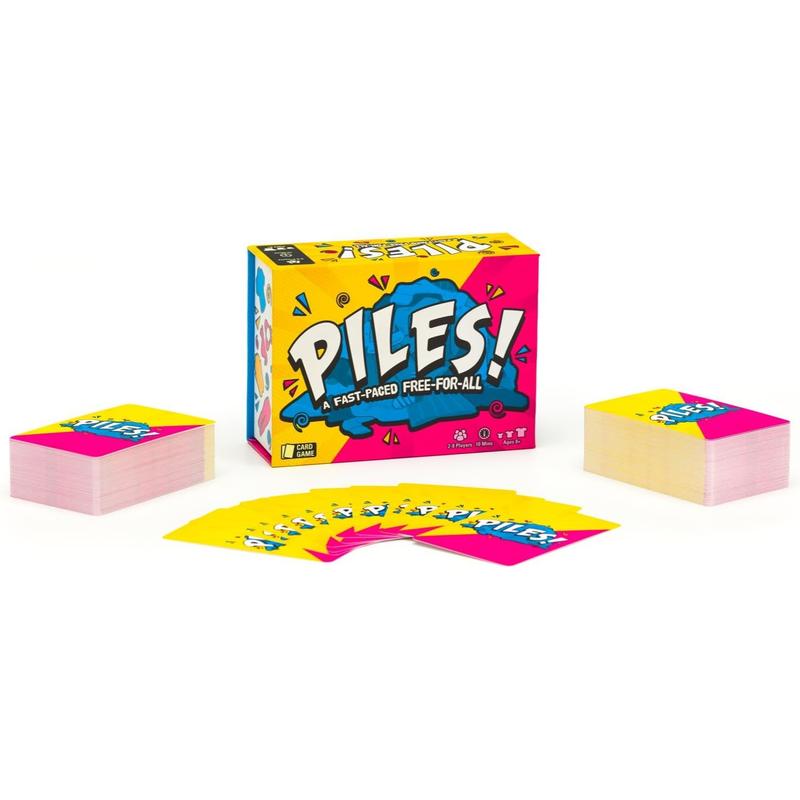 Piles – Card Games – Family Games – for Kids 8 and Up – Games for Adults – Family Game Night – Travel Games – Party Games – Memory Games – 10 Mins