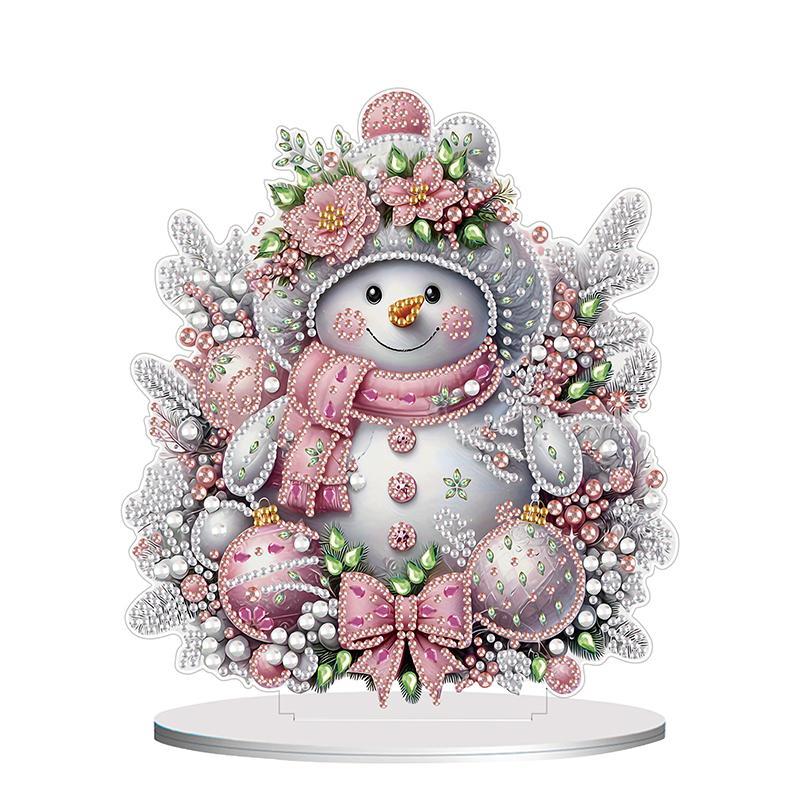 Christmas Snowman Pattern DIY Diamond Arts Colorful Painting Kit without Frame, DIY 5D Diamond Arts Colorful Painting Kit, Wall Art Decor for Home Bedroom