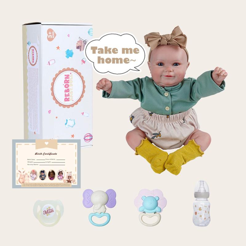 BABESIDE Reborn Baby Dolls, 20Inch Cute Soft Vinyl Realistic-Newborn Baby Dolls Poseable Real Life Lifelike Baby Dolls w Doll Accessories for 3+ Year Old Girls