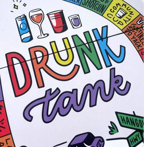 DRUNK TANK: Interactive Party Board Drinking Game with Dares and Challenges For Game Nights And Parties!