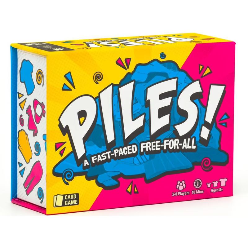 Piles – Card Games – Family Games – for Kids 8 and Up – Games for Adults – Family Game Night – Travel Games – Party Games – Memory Games – 10 Mins