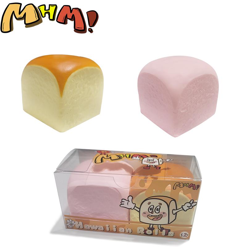 MHM Squishy Series Hawaiian Rolls Slow Rebound Soft Toys, Taba Squishy, Stress Relief Toy