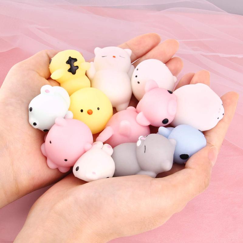 Mochi Squishys Toys, Easter Party Favors 25pcs Mini Kawaii Squishies, Easter Basket Stuffers Fillers Treasure Box Toys for Classroom Supplies, Birthday Easter Gifts