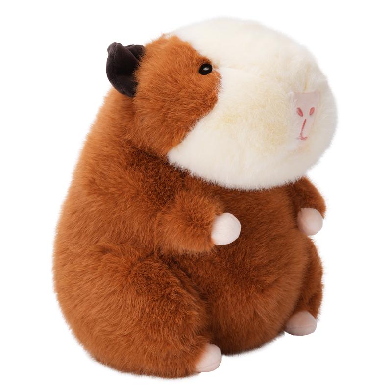 Guinea Pig Plush, Guinea Pig Stuffed Animal, Guinea Pig Soft Throw Pillow, Birthday Gift for Relatives Friend Boys Girls（Guinea Pig-Brown） stuffed animals