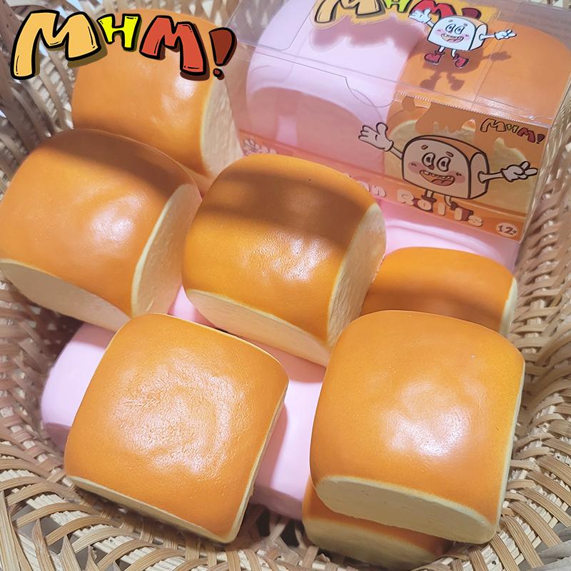 MHM Squishy Series Hawaiian Rolls Slow Rebound Soft Toys, Taba Squishy, Stress Relief Toy