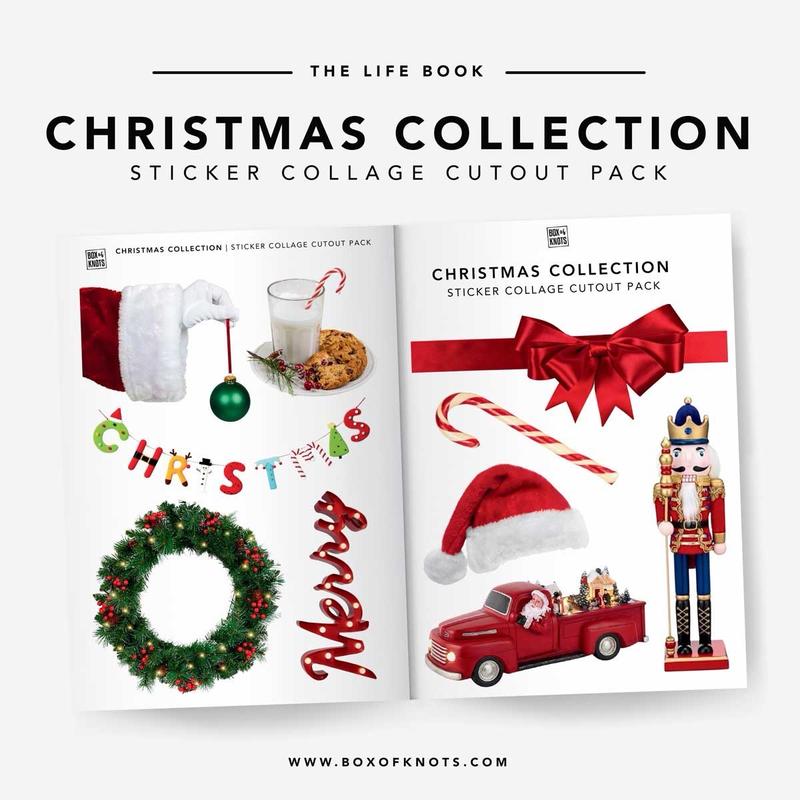 The Christmas Collection | Sticker Collage Cutout Pack for Creative Junk Journaling and Scrapbooking scrapbook decoration