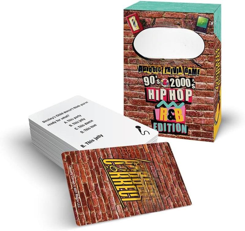 Music Trivia Card Game | Multi-Generational Family Gatherings, Adult Game Night and Fun Trivia (90's and 2000's Hip Hop and R&B)