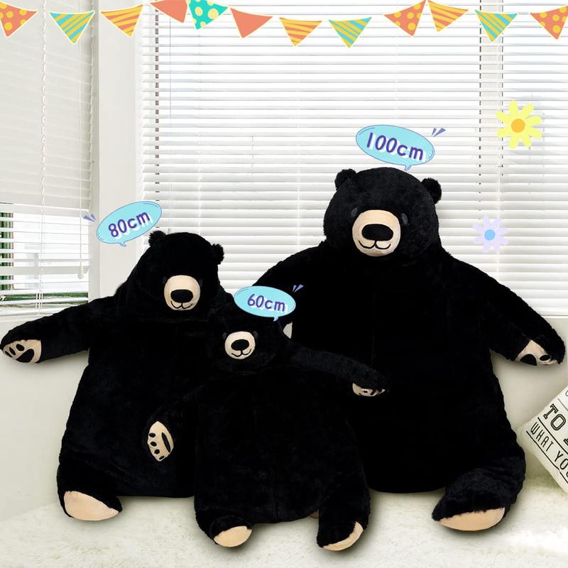 chubbyjoy Stuffed Animal Giant Bear Black Bear