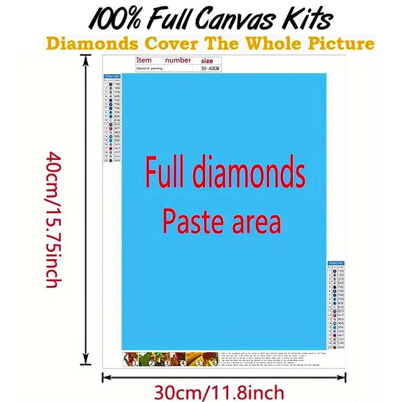 Dog Pattern DIY Diamond Arts Colorful Painting Kit without Frame, 4 Counts set DIY 5D Diamond Arts Colorful Painting Kit for Adults & Teenager, DIY Decor Painting for Home Bedroom Living Room