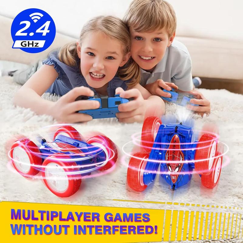 Spider Remote Control Car for Boys and Girls,360° Rotating RC Car Toy with Cool Spray Pattern