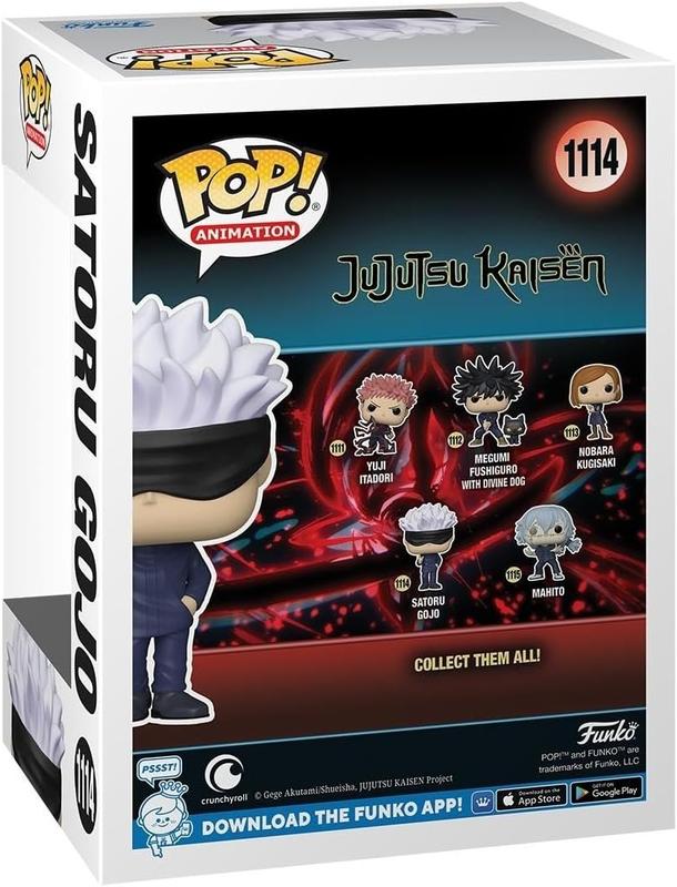 Funko Pop! Animation: Jujjutsu Kaisen - Gojo Satoru, Multicolor Vinyl Figure, 4.5-inches Tall