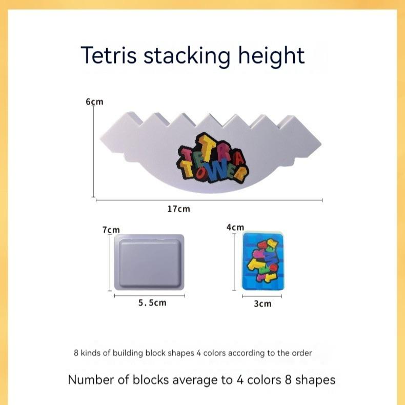 Stack Attack Game - Block Board Game For Family Game Nights Viral Interactive Balance Stacking