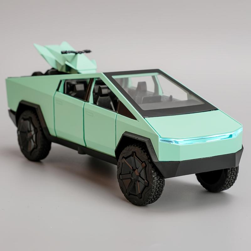 1:32 Scale Tesla Cybertruck Alloy Toy Model Car - with engaging music and lights, and an exciting pullback mechanism - The perfect car collectible