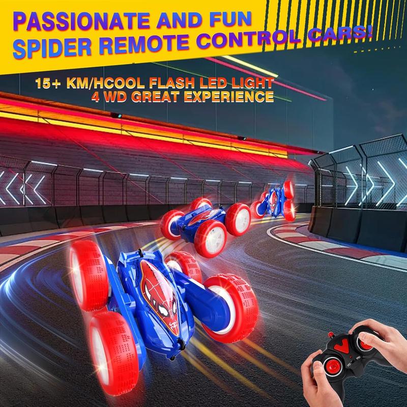 Spider Remote Control Car for Boys and Girls,360° Rotating RC Car Toy with Cool Spray Pattern