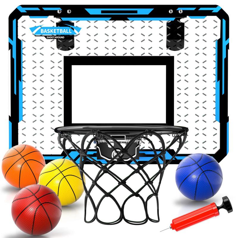 Mini Basketball Hoop, Indoor Basketball Hoop With Lighted Electronic Scoreboard And 4 Balls, Indoor Toy Christmas Gifts