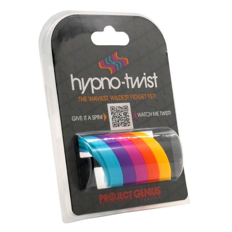 Hypno-Twist –Hypnotic Fidget Toy, Glide The Colorful Rings for a Hypnotic Loop That Spins Again and Again, Fidget Spinner, Relaxing