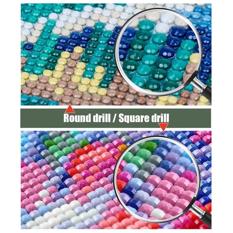 Plant Pattern DIY Diamond Arts Colorful Painting Kit, DIY Diamond Kits for Adults, DIY Full Drill Paintings with Diamonds Gem Art Crafts, Decorative Art Picture for Beginner, DIY Home Decor