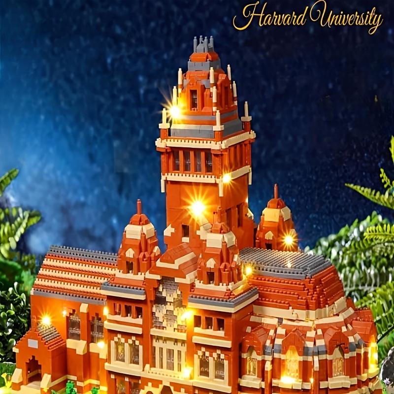 3500 + PCs Super Stunning Harvard University Building Particle Building Blocks Assembly Toys