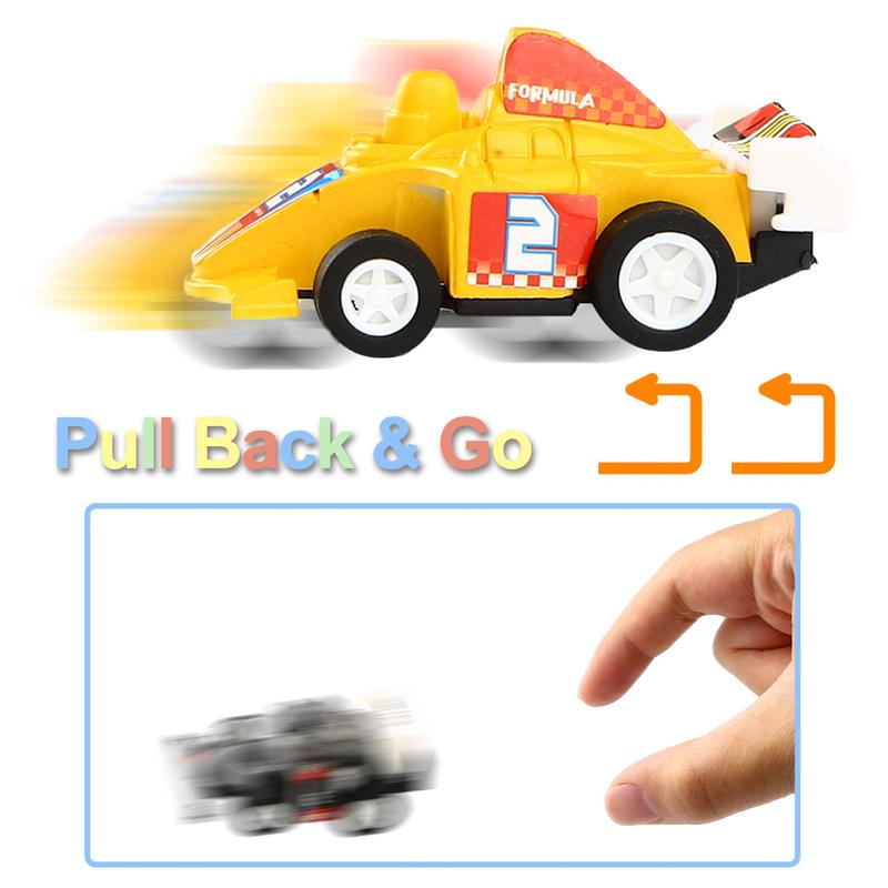 Pull Back Vehicles, 12 Pack Mini Assorted Construction Vehicles and Race Car Toy, Vehicles Truck Mini Car Toy for Kids Toddlers Boys Child, Pull Back and Go Car Toy Play Set