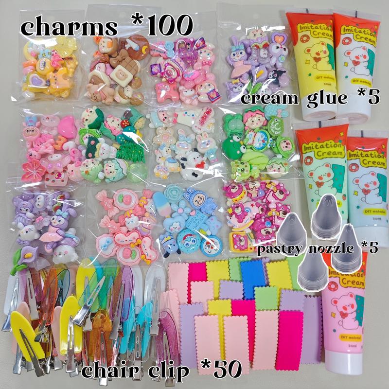 DIY cream glue hairpin material pack