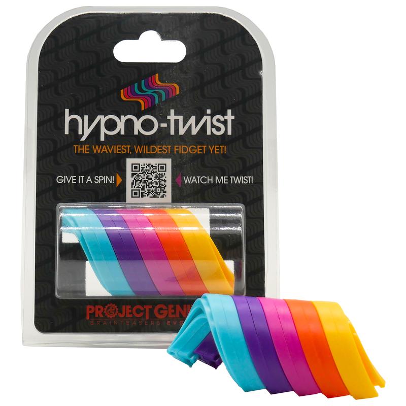 Hypno-Twist –Hypnotic Fidget Toy, Glide The Colorful Rings for a Hypnotic Loop That Spins Again and Again, Fidget Spinner, Relaxing