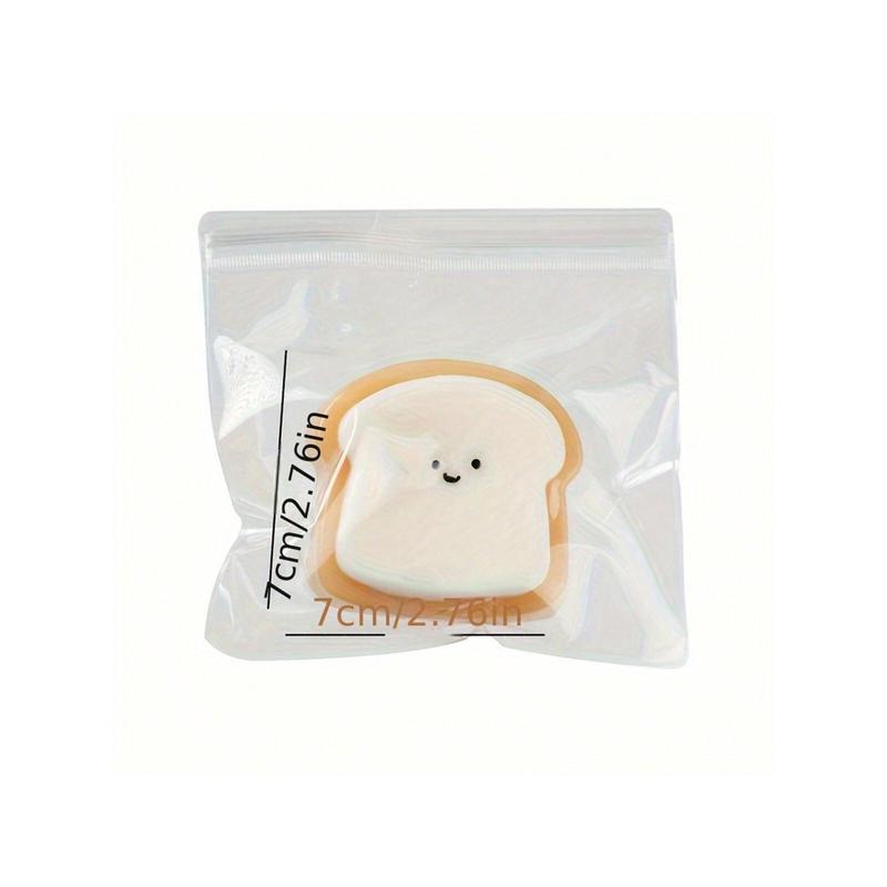 Ultra-Soft Squishy Toast Stress Relief Toy - Cute Bread Pinch & Slow Rebound Decompression for Ages 14+Squishy,Taba Squishy,Toys,Tab A Squishy,Squishy Stress Stress Relief Toys