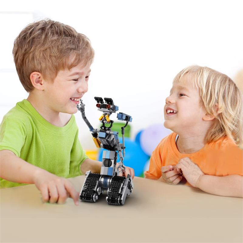 Johnny Number 5 Robot Building Block Set, Perfect Christmas Gift Set for Kids Aged 6+ (370 pcs)